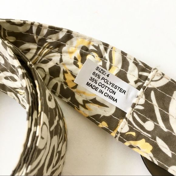 BELT. Floral Quilted Cotton, Vera Bradley Style - Picture 4 of 5